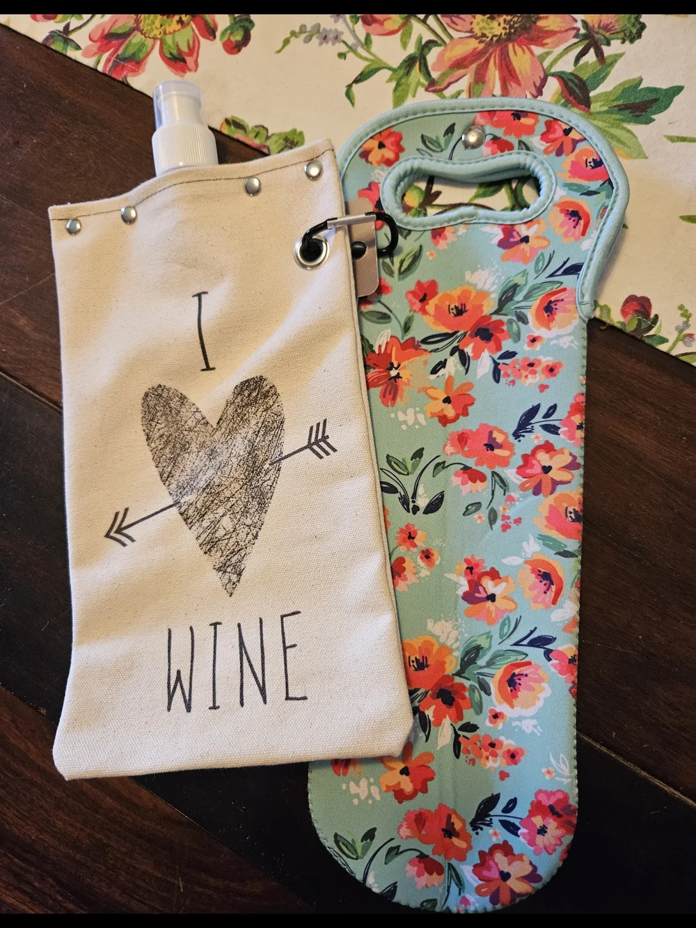 Wine Gift Bags, Wine Glass Markers, Insulated Wine Bag, Canvas Wine Canteen
